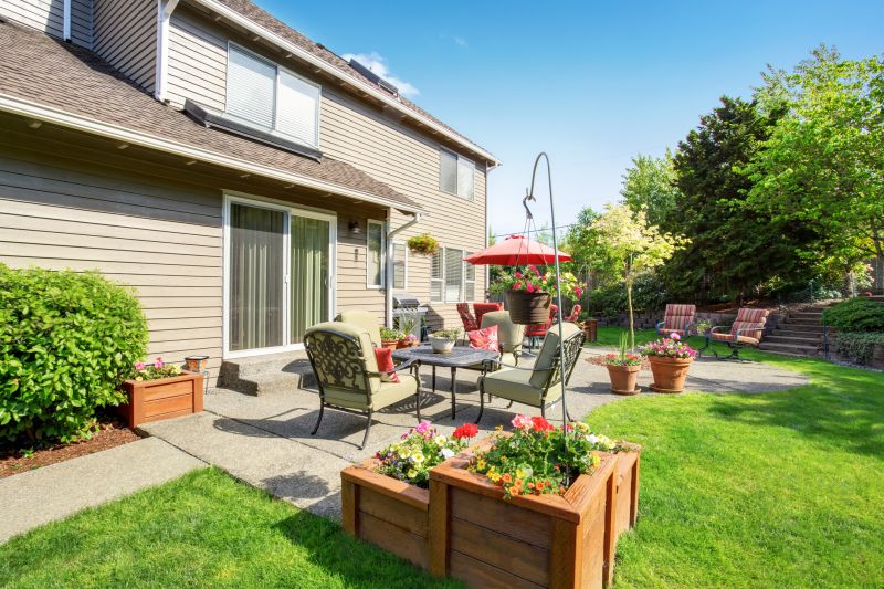Elegant Concrete Patio